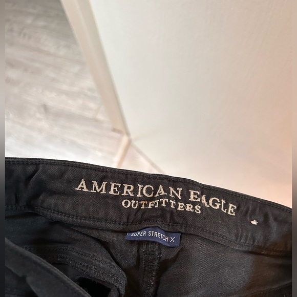 American Eagle Black skinny jeans, X stretch, size 4 - Picture 3 of 3